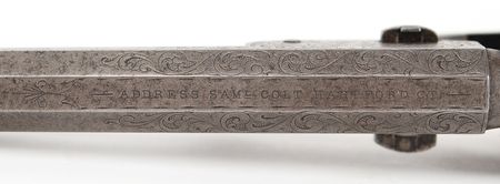 Lot #8010 Factory-Engraved Presentation Colt 1851 Navy Revolver Given by Samuel Colt to Legendary Texas Ranger John Coffee Hays, Serial No. 98229 - Image 7