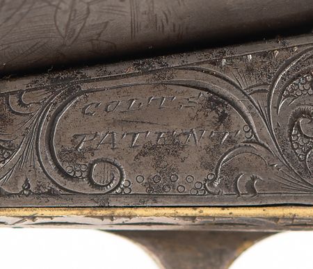 Lot #8010 Factory-Engraved Presentation Colt 1851 Navy Revolver Given by Samuel Colt to Legendary Texas Ranger John Coffee Hays, Serial No. 98229 - Image 8