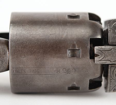 Lot #8010 Factory-Engraved Presentation Colt 1851 Navy Revolver Given by Samuel Colt to Legendary Texas Ranger John Coffee Hays, Serial No. 98229 - Image 9