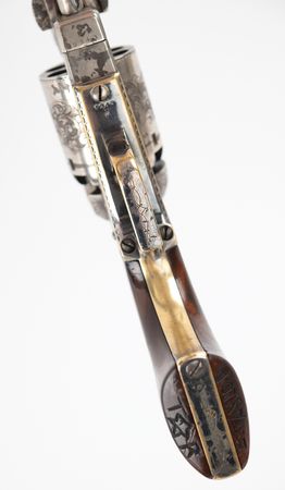 Lot #8008 ?Defender of Texas? Samuel Colt?s Presentation Dragoon Revolver to Texas Ranger John Coffee Hays, Engraved by Louis D. Nimschke, his earliest known work, Serial No. 9343 - Image 14