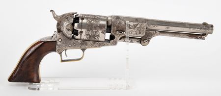 Lot #8008 ?Defender of Texas? Samuel Colt?s Presentation Dragoon Revolver to Texas Ranger John Coffee Hays, Engraved by Louis D. Nimschke, his earliest known work, Serial No. 9343 - Image 2