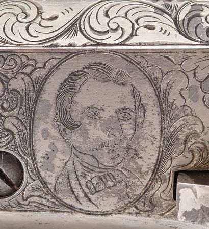 Lot #8008 ?Defender of Texas? Samuel Colt?s Presentation Dragoon Revolver to Texas Ranger John Coffee Hays, Engraved by Louis D. Nimschke, his earliest known work, Serial No. 9343 - Image 7