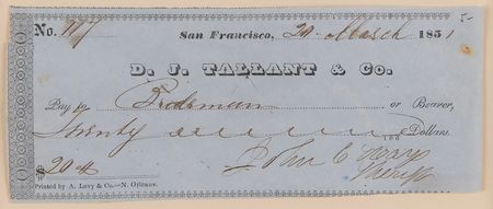 Lot #8009 John Coffee Hays Rare Signed Check - Image 2