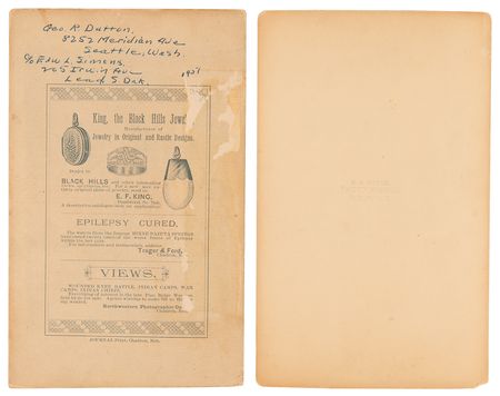 Lot #8092 C. C. Stotz (2) Native American Settlement Photographs - Image 2