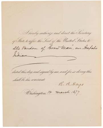 Lot #8082 President Rutherford B. Hayes Commutes