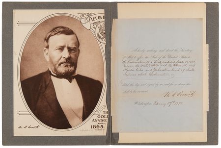 Lot #8081 President U. S. Grant Proclaims a Treaty for a New Tribal Reservation in Oregon - An Accord Destined to Ignite the Modoc War of 1872-73 - Image 2