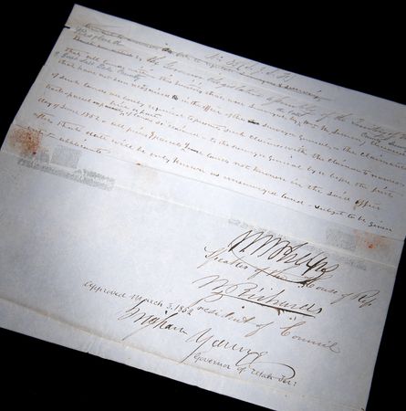 Lot #8011 Brigham Young Document Signed as Governor of Utah Territory, Announcing 