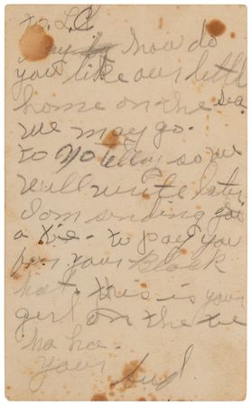 Lot #8118 Clyde Barrow Autograph Letter Signed to His Brother on 'Hideout' Candid: 