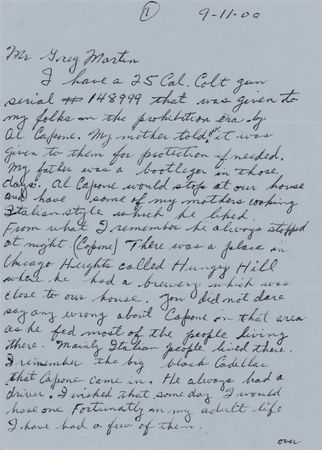 Lot #8101 Al Capone's Colt .25 Model 1908 Vest Pocket Pistol, Presented to a Chicago Bootlegger - Image 12