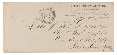 Lot #8072 James W. Denver: Charles E. Mix Letter Signed, Sending $5,000 for 