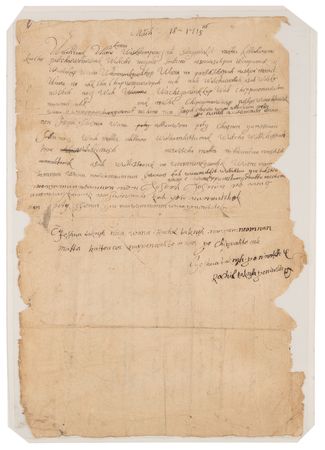 Lot #8062 Massachusett Native Writing for