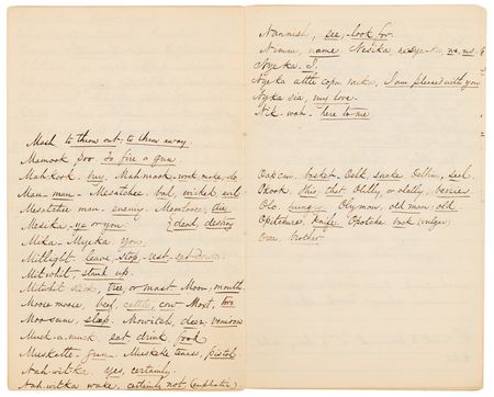 Lot #8074 Chinook Indian Dictionary Manuscript - Image 6