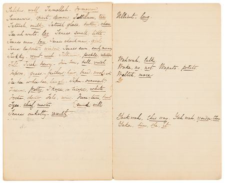 Lot #8074 Chinook Indian Dictionary Manuscript - Image 8