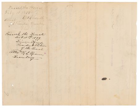 Lot #8094 William McKinley Document Signed as President, Authorizing an Act of the Chickasaw Nation - Image 8