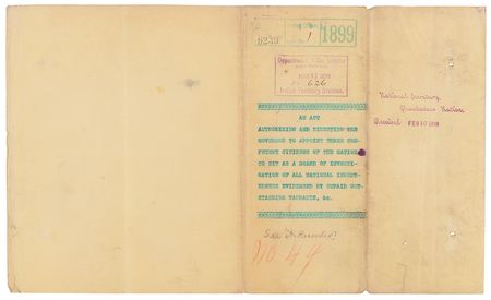 Lot #8094 William McKinley Document Signed as President, Authorizing an Act of the Chickasaw Nation - Image 9