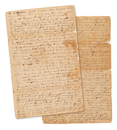 Lot #8061 Eastern Abenaki Indians Manuscript Deed (1684) - Image 1