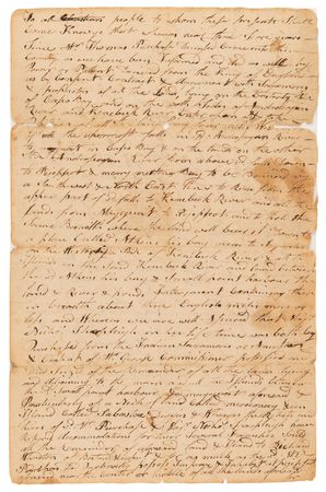 Lot #8061 Eastern Abenaki Indians Manuscript Deed (1684) - Image 2