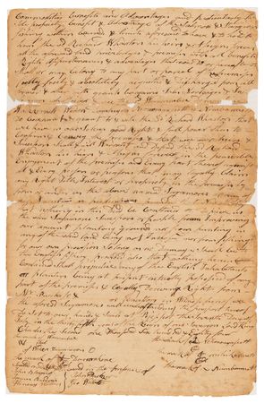 Lot #8061 Eastern Abenaki Indians Manuscript Deed (1684) - Image 5