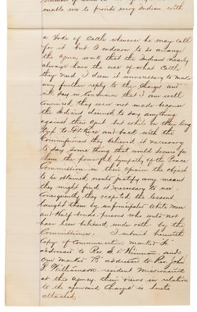 Lot #8079 Santee Sioux Indian Agent's Manuscript Report: 