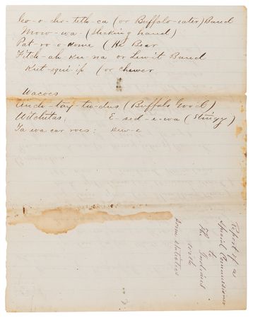 Lot #8080 Comanche and Kiowa Reservation Census Report (c. 1869) - Image 4