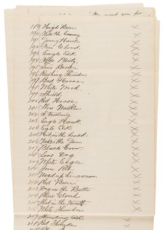 Lot #8088 Standing Rock Sioux Manuscript Testimony Against Chief John Grass: 