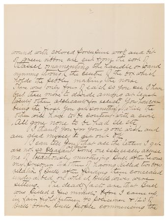 Lot #8091 [Sitting Bull] Edmond Gustave Fechét (2) Autograph Letters Signed: 