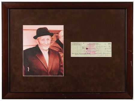 Lot #8128 Carlo Gambino Signed Check - Image 1