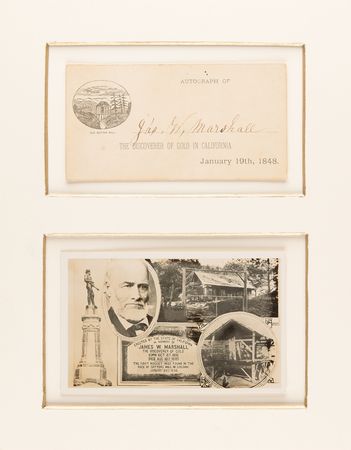 Lot #8131 James W. Marshall Signature - The