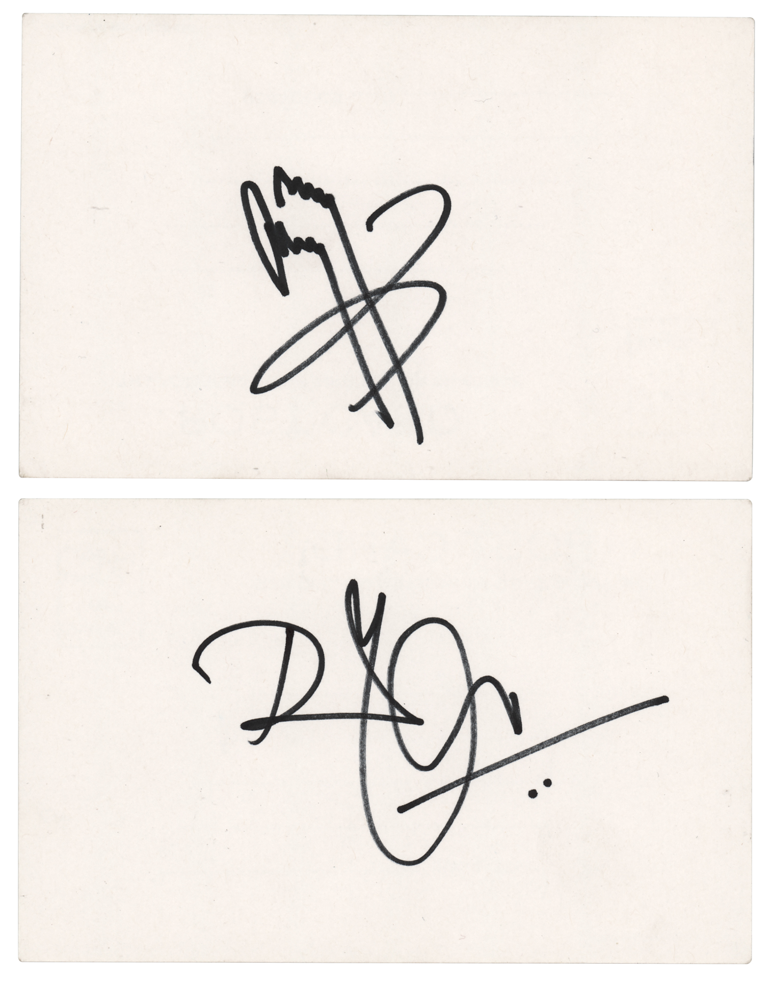 Led Zeppelin: Jimmy Page and Robert Plant Signatures | RR Auction