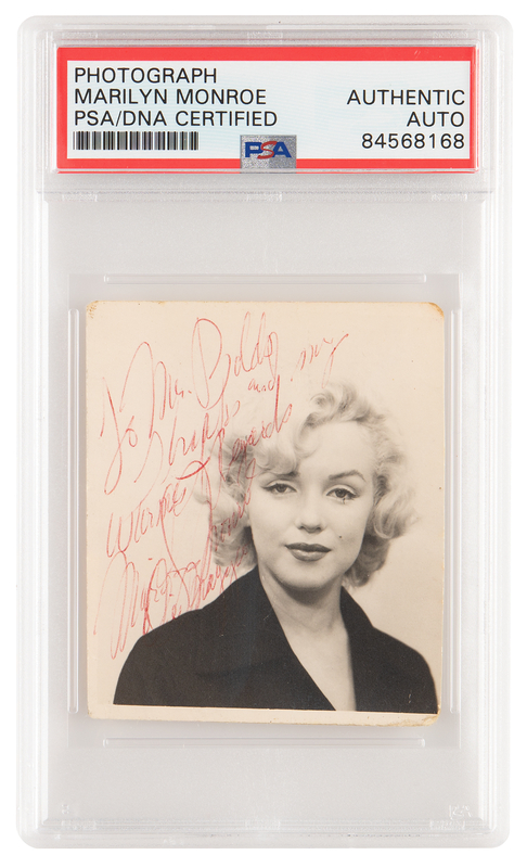 Lot 648 Marilyn Monroe Signed 'Passport' Photograph - 