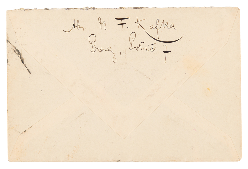 Lot 467 Franz Kafka Signed Envelope