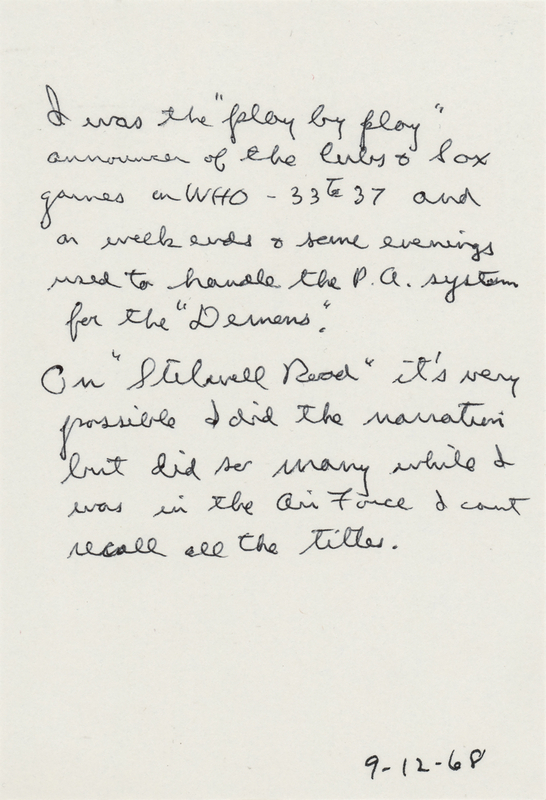 Lot 98 Ronald Reagan Handwritten Note: 