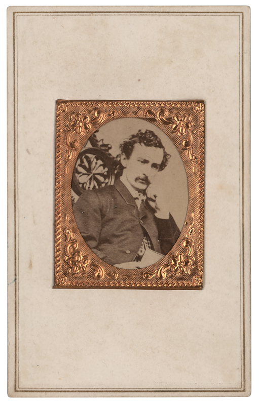 Lot 185 John Wilkes Booth Carte-de-Visite Photograph