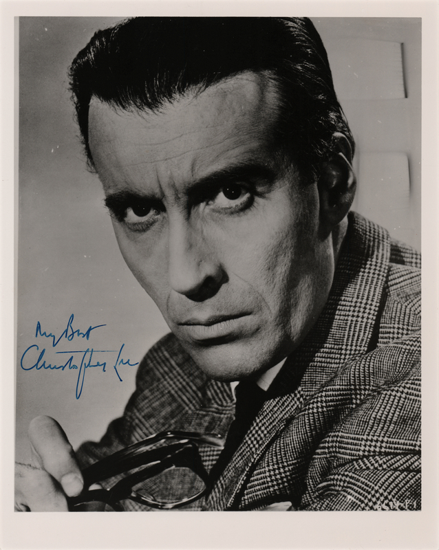 Lot 714 Christopher Lee Signed Photograph