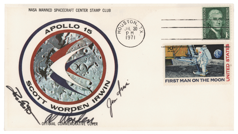 Lot 393 Apollo 15 Signed Commemorative Cover