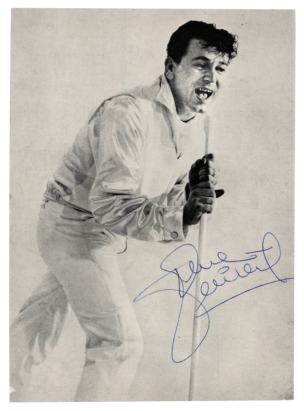 Lot 618 Gene Vincent Signed Photograph