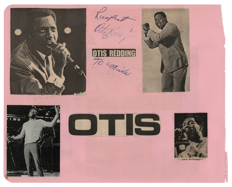 Lot 598 Otis Redding Signature