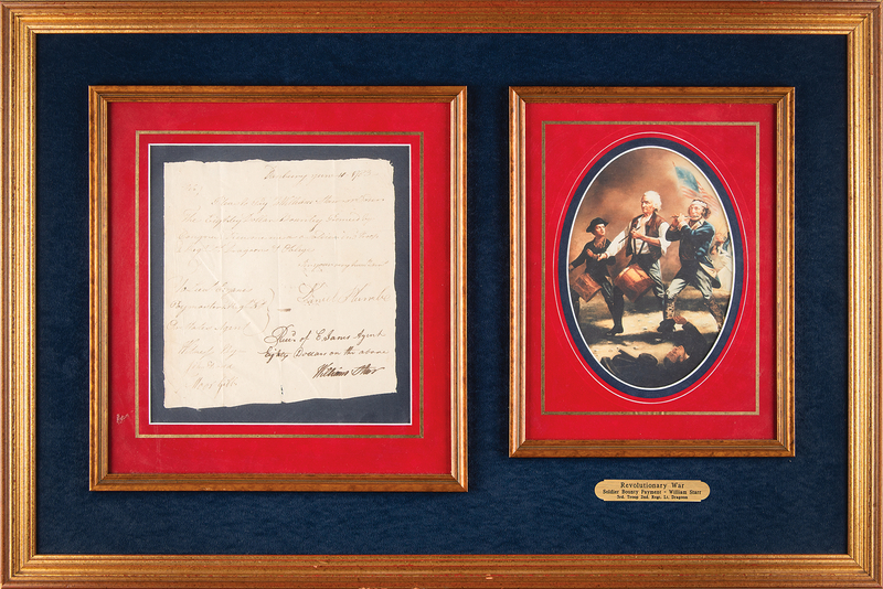 Lot 365 Revolutionary War: Soldier Bounty Payment (1783)