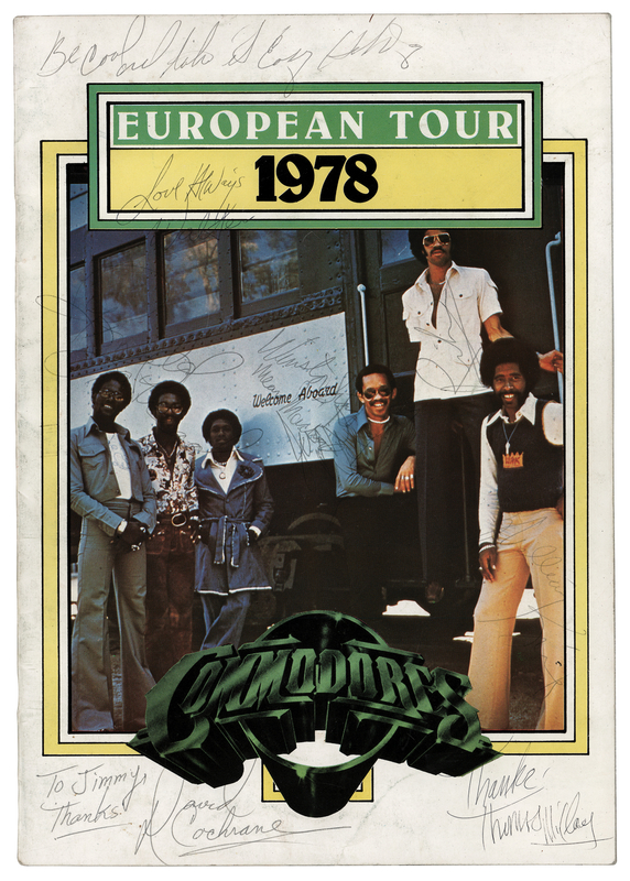 Lot 560 The Commodores Signed 1978 European Tour Program