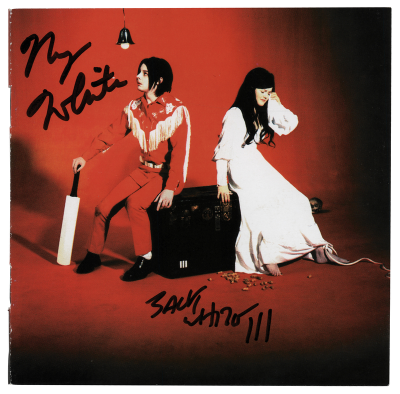 Lot 619 The White Stripes Signed CD Booklet - Elephant