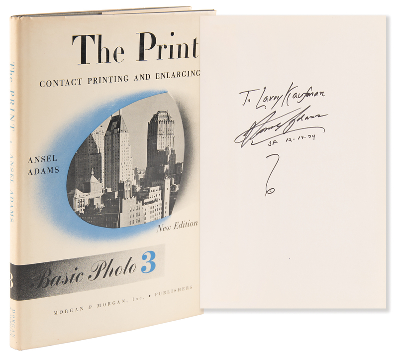 Lot 439 Ansel Adams Signed Book - The Print