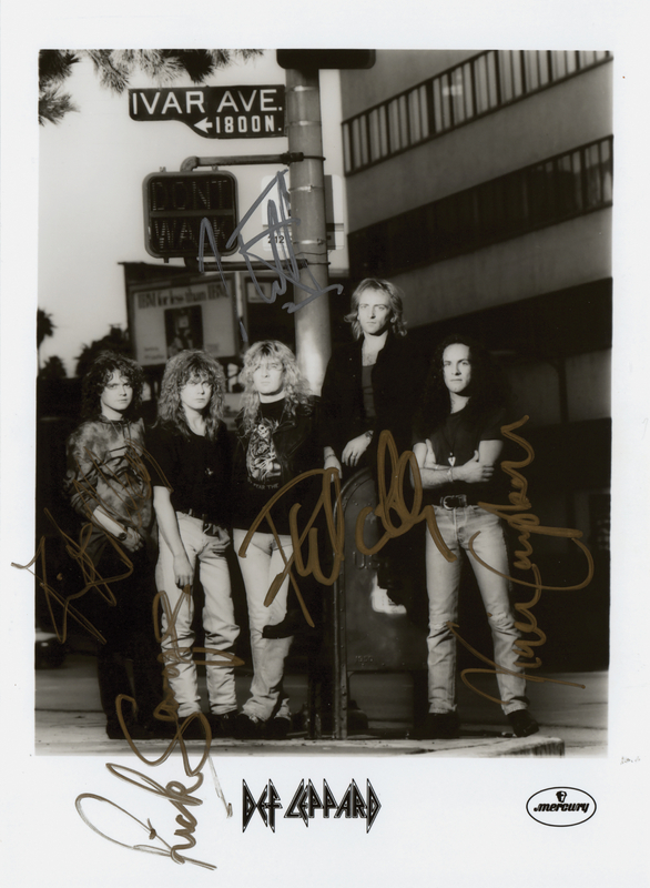 Lot 567 Def Leppard Signed Photograph
