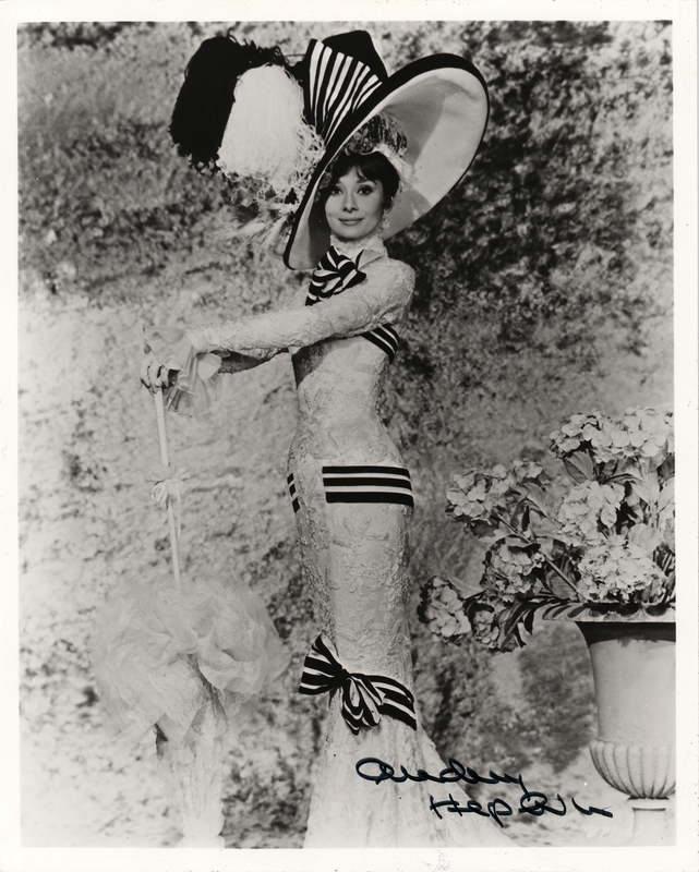 Lot 700 Audrey Hepburn Signed Photograph as Eliza Doolittle from My Fair Lady