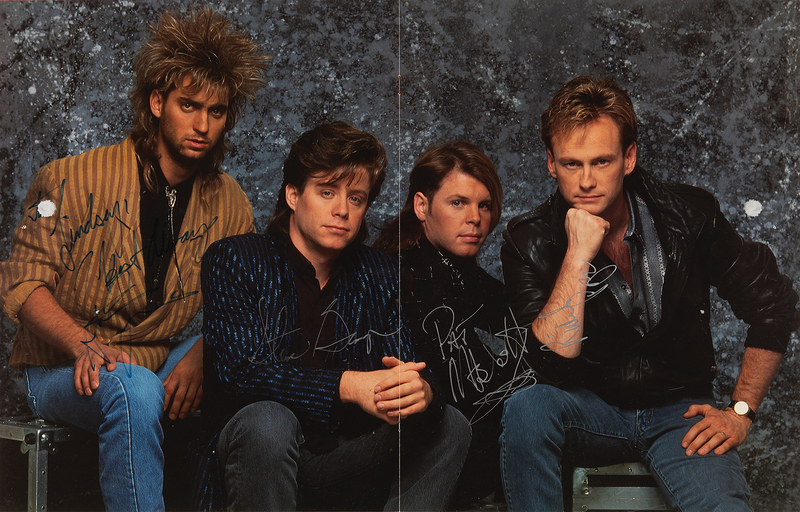 Lot 589 Mr. Mister Signed 1986 Tour Program