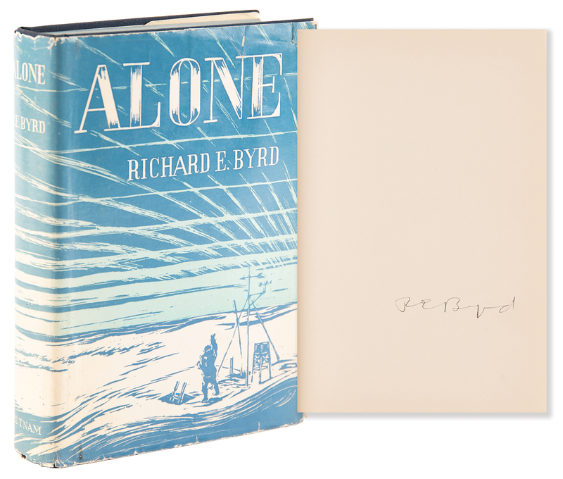 Lot 189 Richard E. Byrd Signed Book - Alone