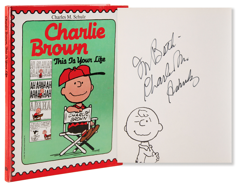 Lot 461 Charles Schulz Signed Book - Charlie Brown: This Is Your Life