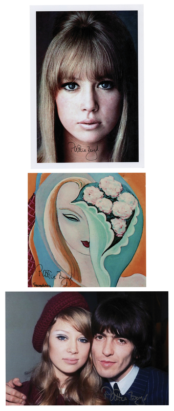 Lot 548 Pattie Boyd (3) Signed Photographs