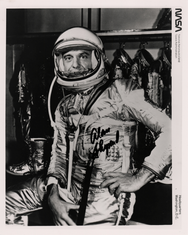 Lot 421 Alan Shepard Signed Photograph