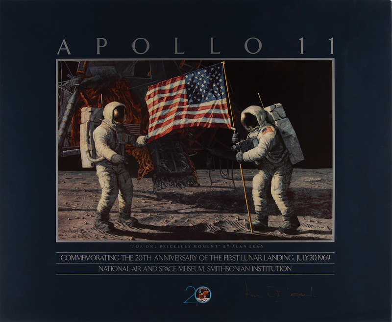 Lot 399 Alan Bean Signed Print - 'For One Priceless Moment'