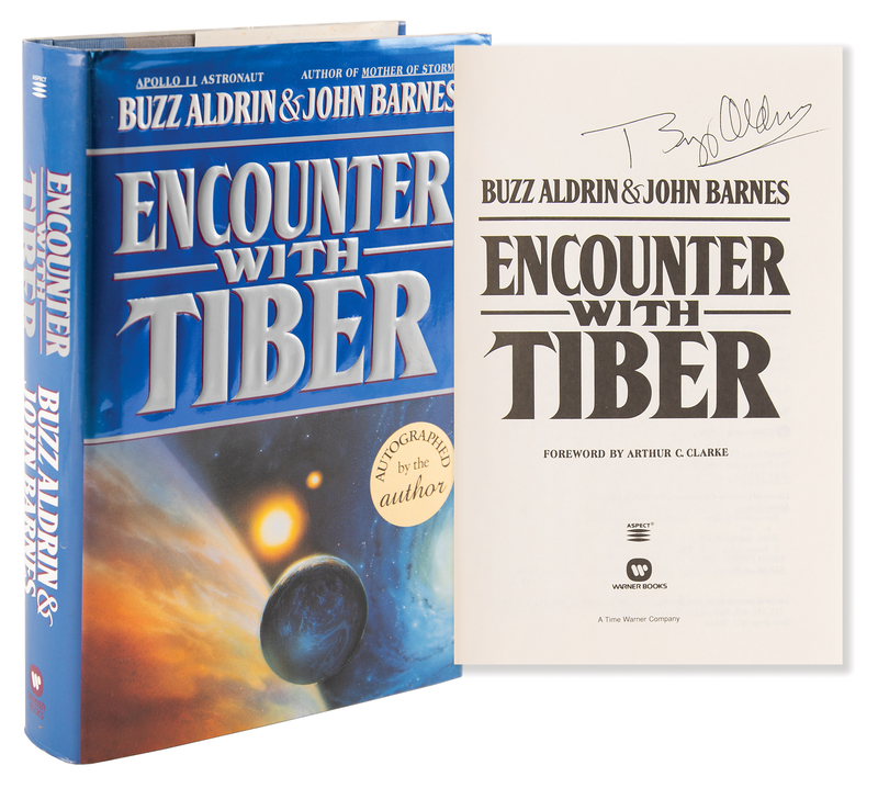 Lot 388 Buzz Aldrin Signed Book - Encounter with Tiber